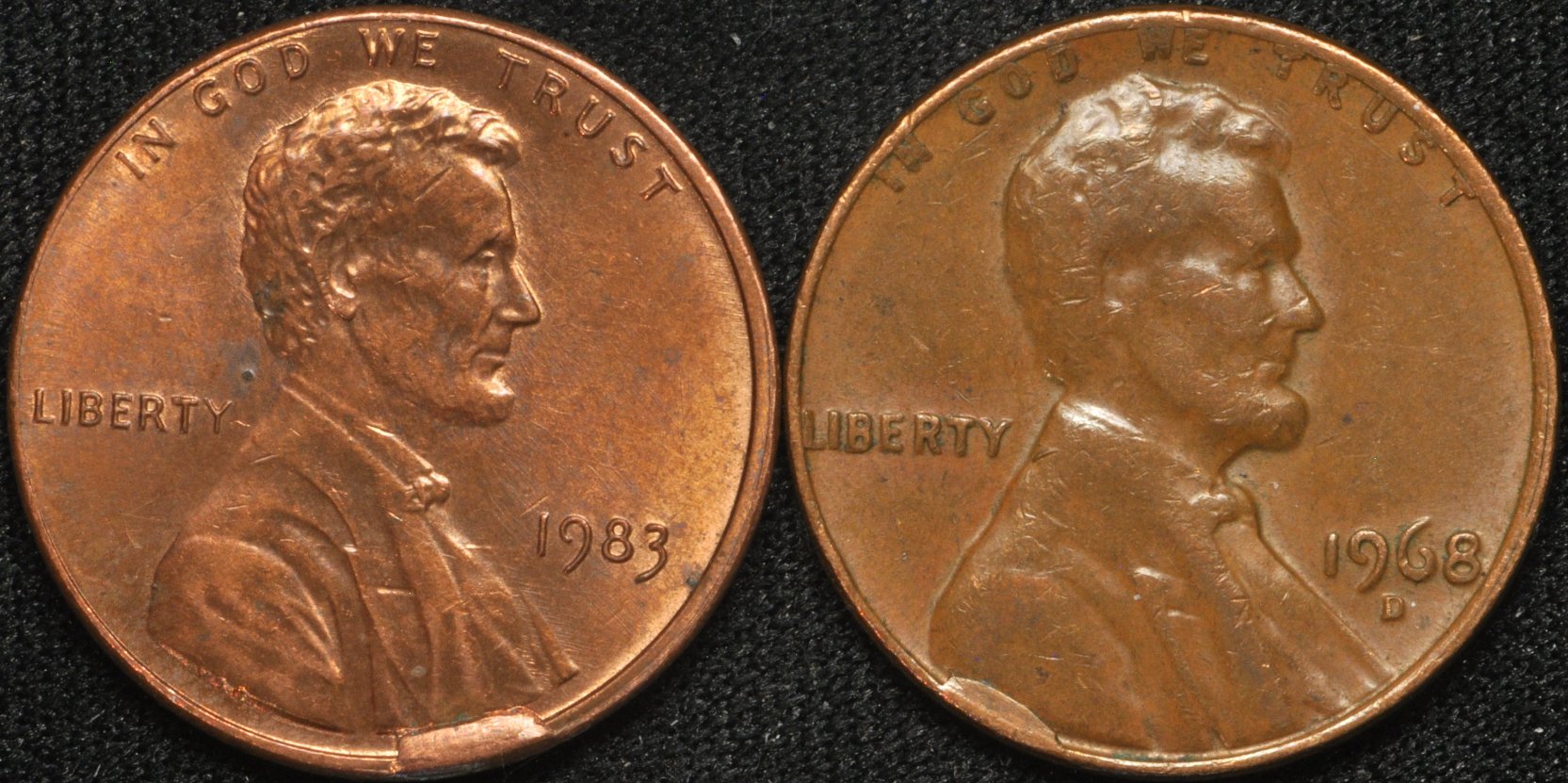 1968-D-And-1983-Lincoln-Cent-Cuds